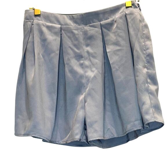 Mable – Juno Tied Detail Top and Shorts Set – Blue – S - Picture 7 of 12